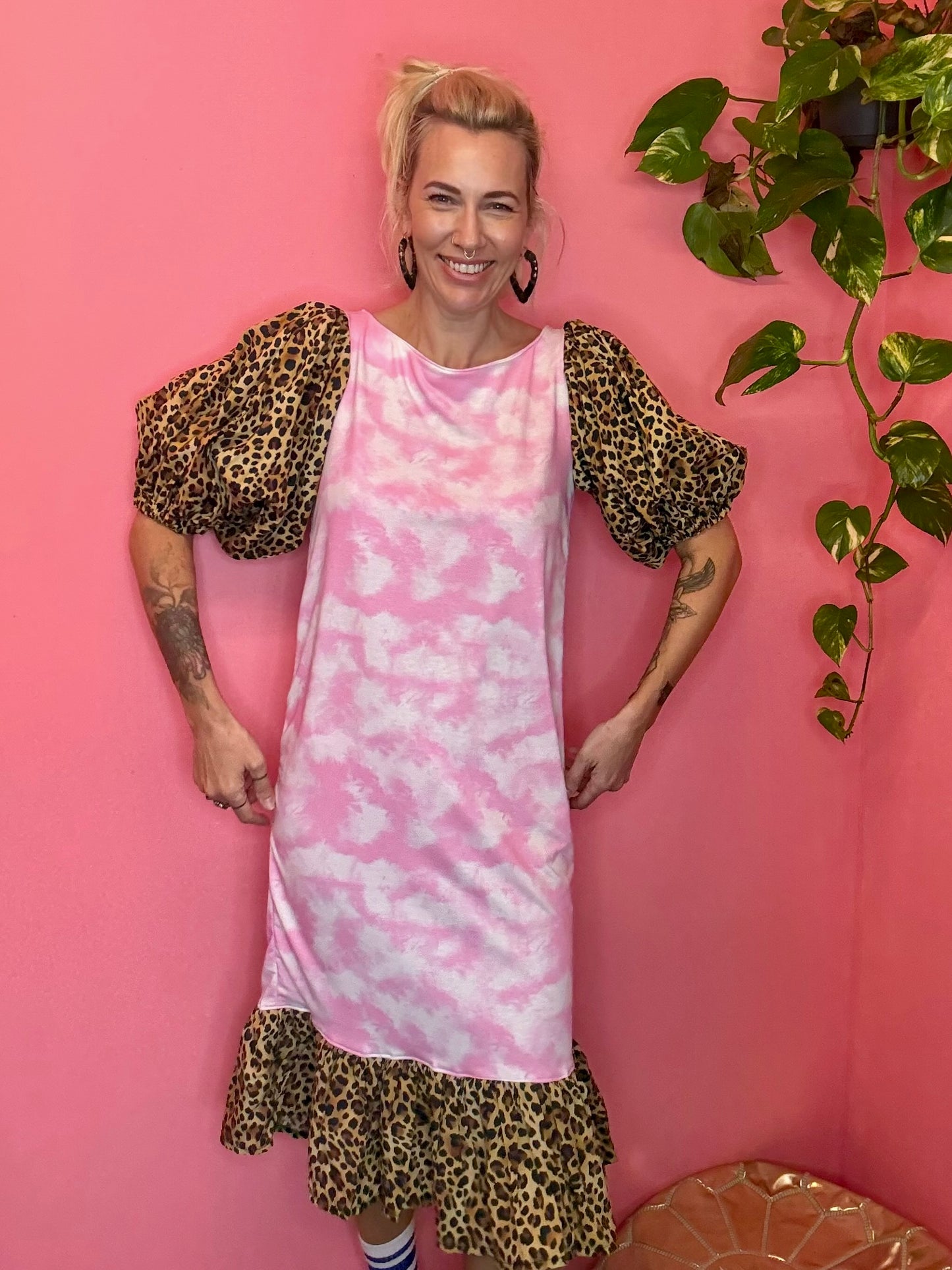 Leopard cloud dress