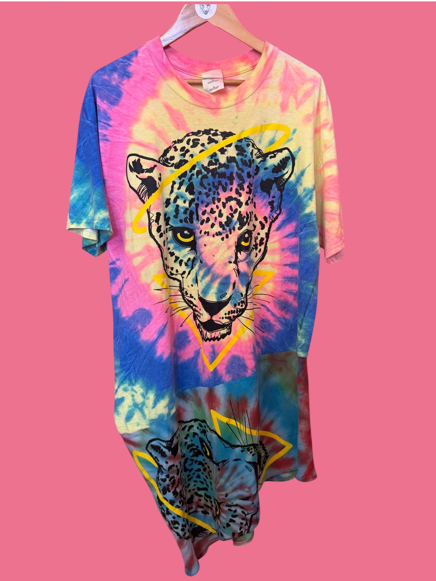 Lazy leopard sack dress