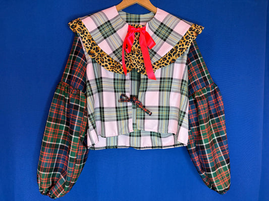Tartan reversible collar