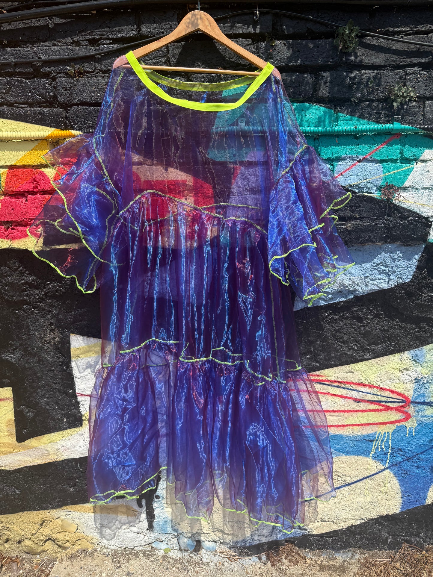 Purple iridescent ghost dress