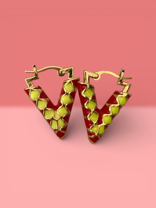 Brass earrings