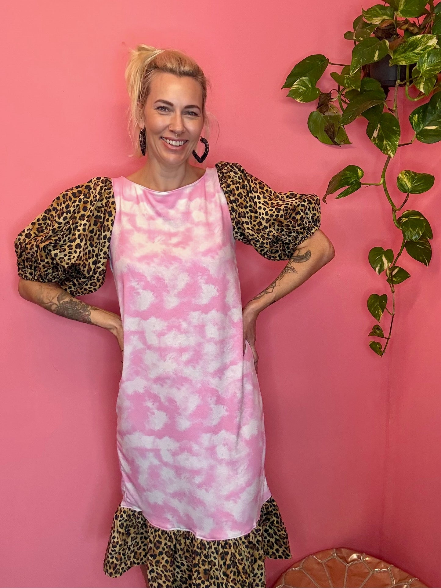 Leopard cloud dress