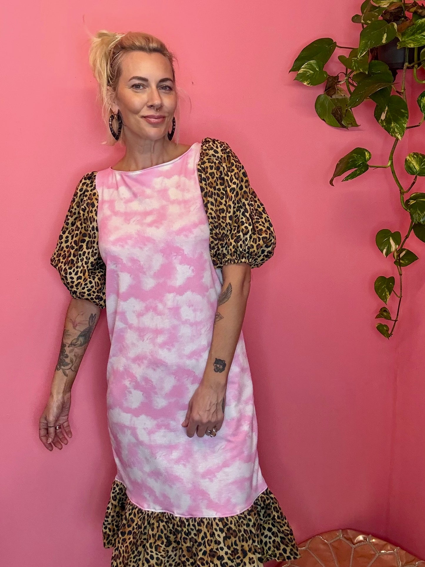 Leopard cloud dress