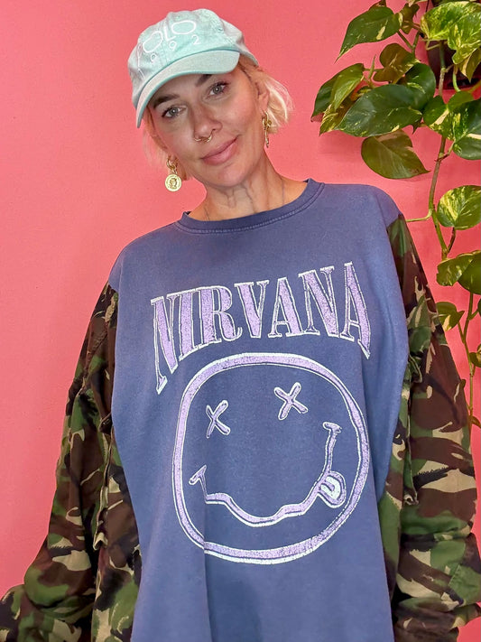 Nirvana smiles lazy top