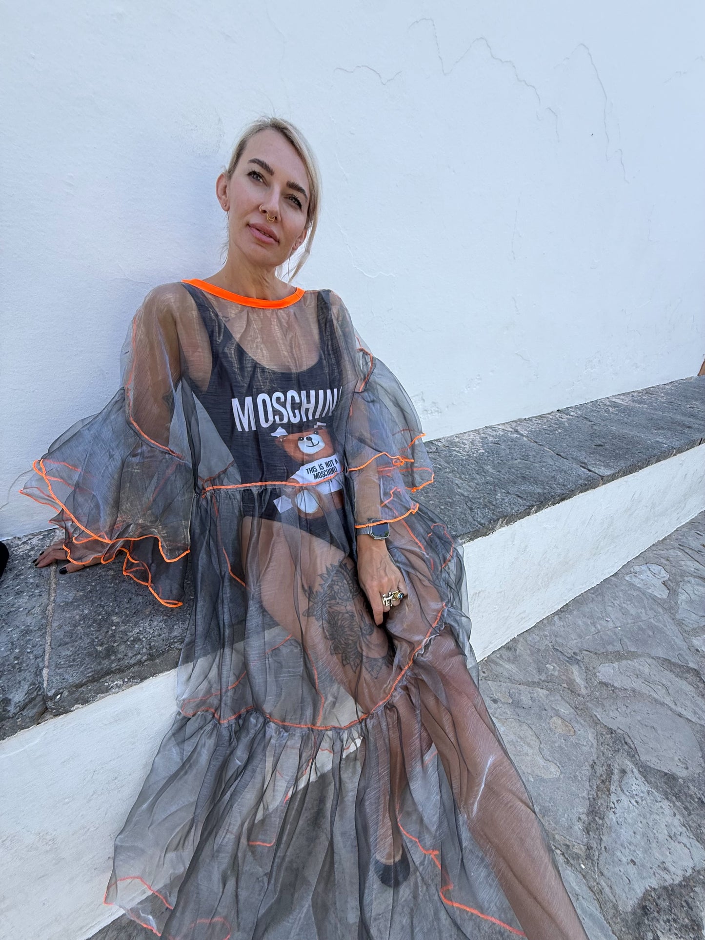 Silver ghost dress