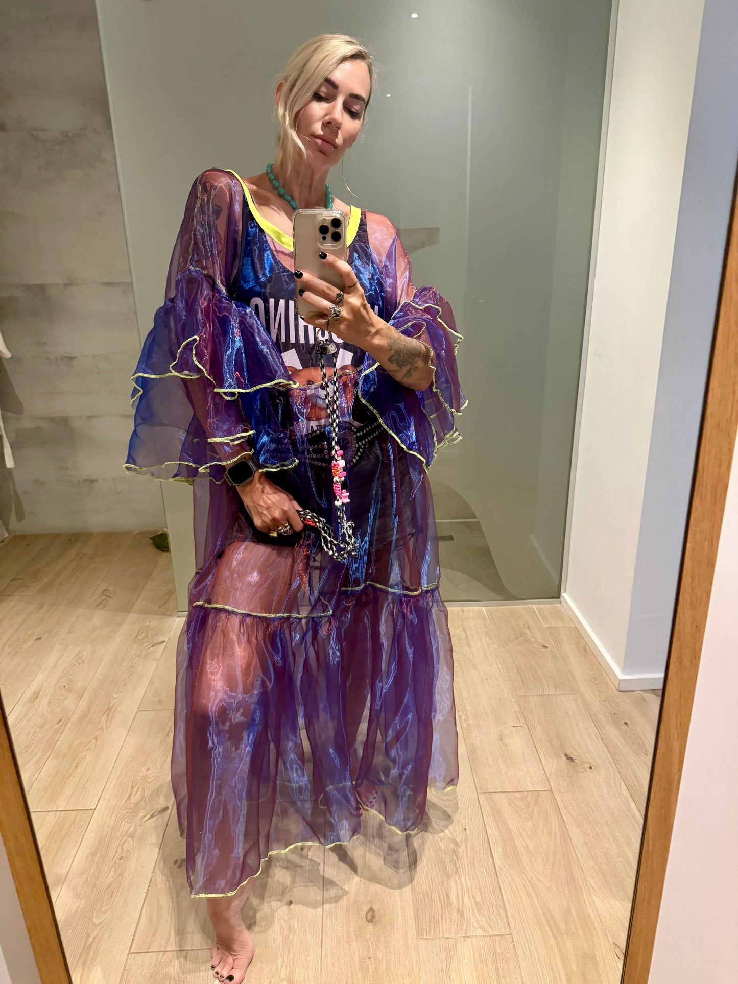 Purple iridescent ghost dress