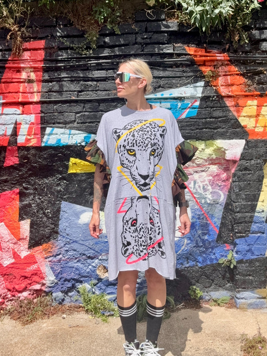 Lazy leopard dress
