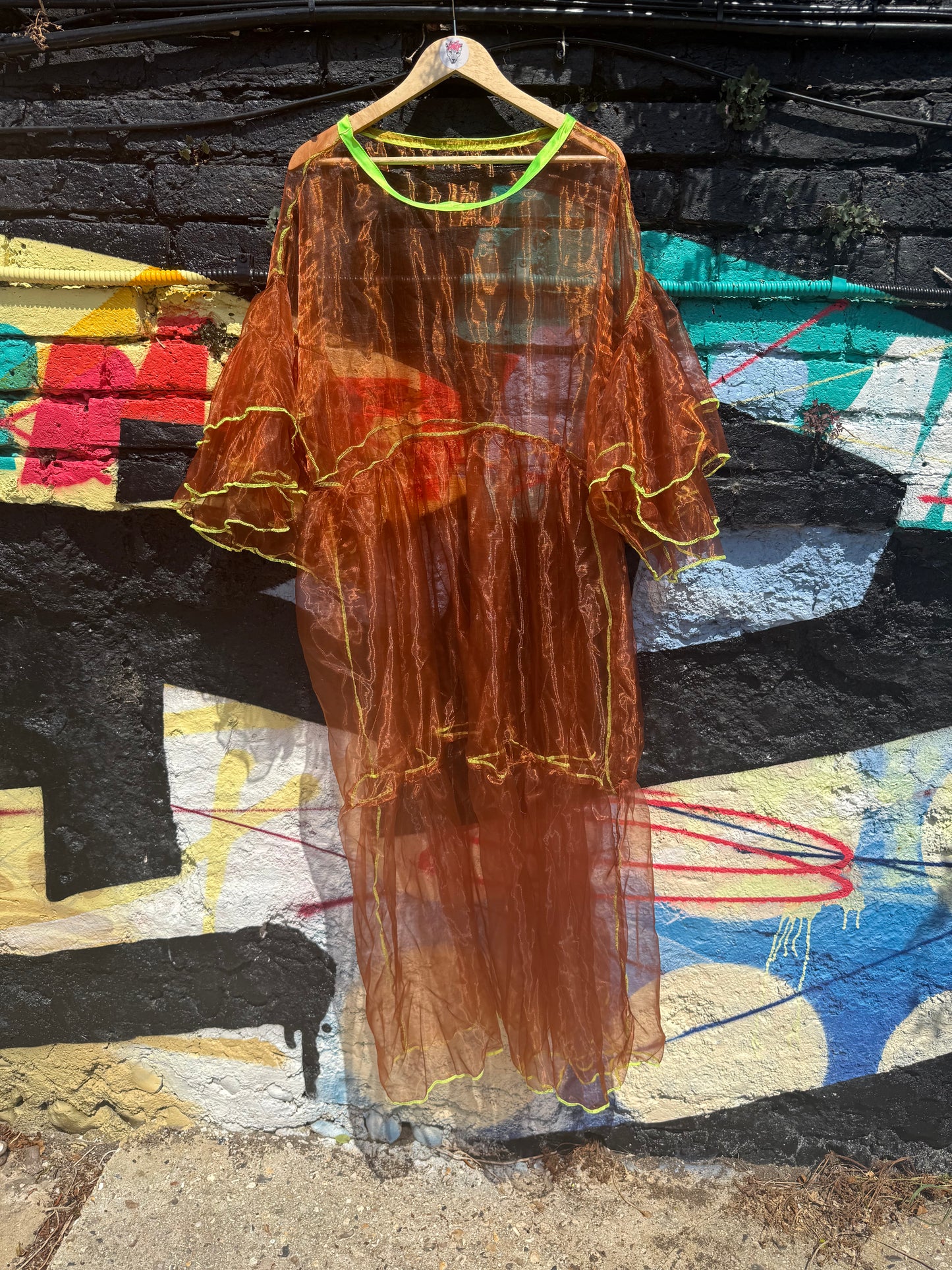 Orange ghost dress