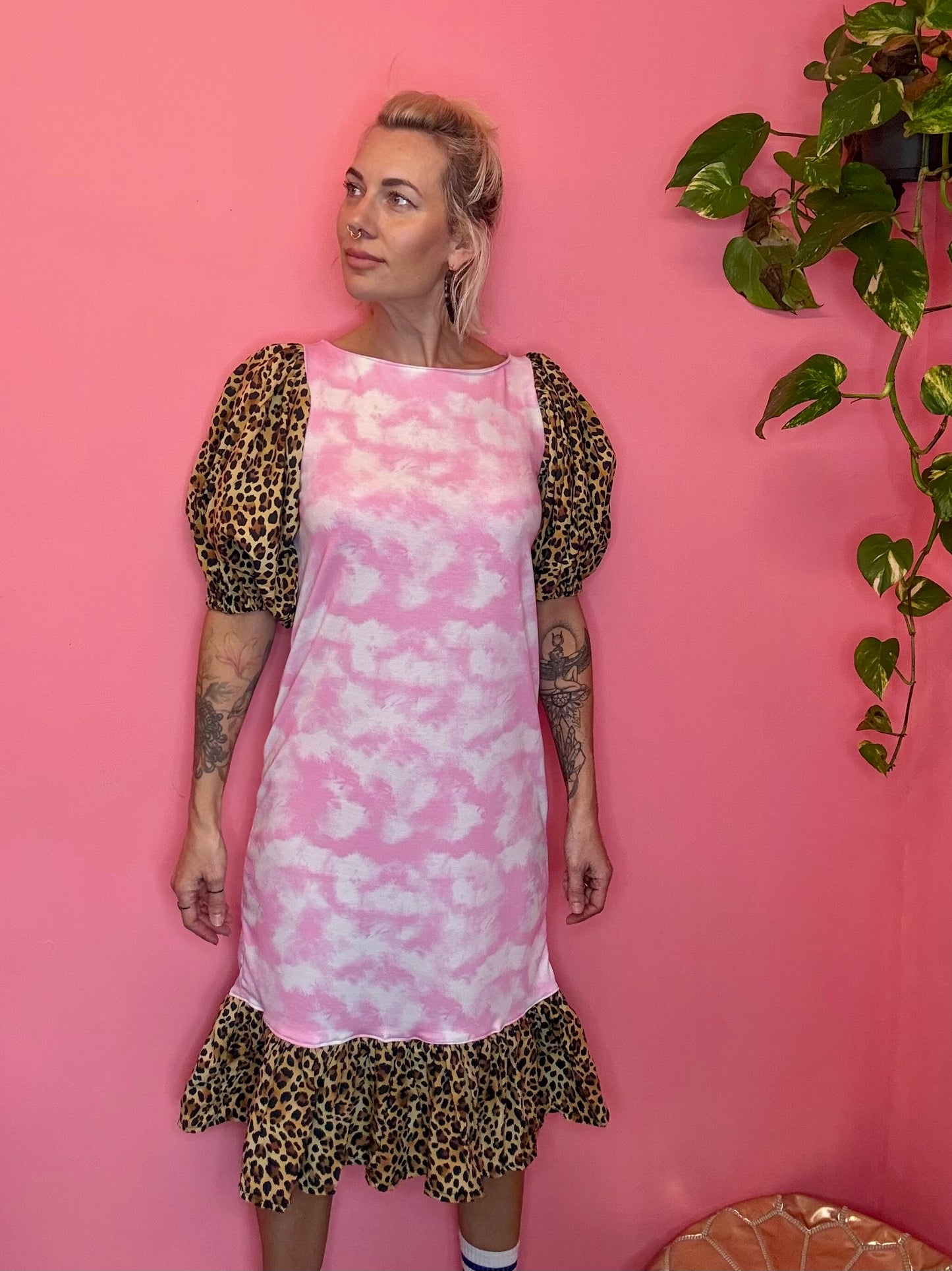 Leopard cloud dress