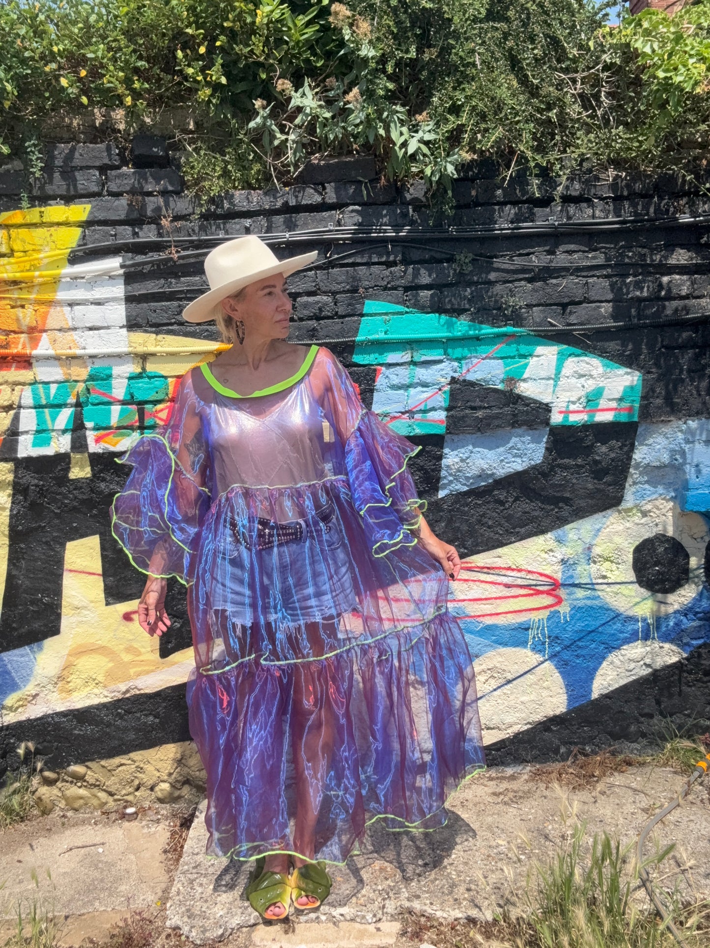 Purple iridescent ghost dress