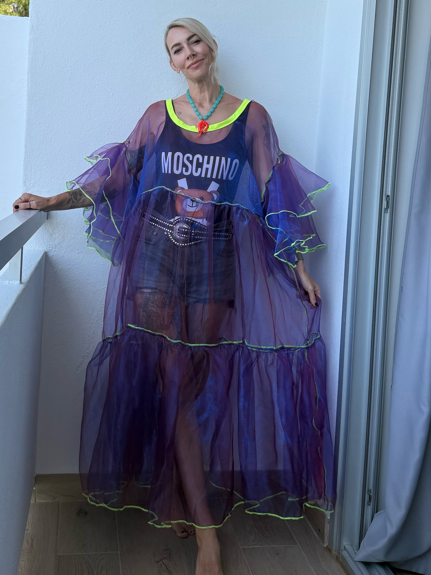 Purple iridescent ghost dress