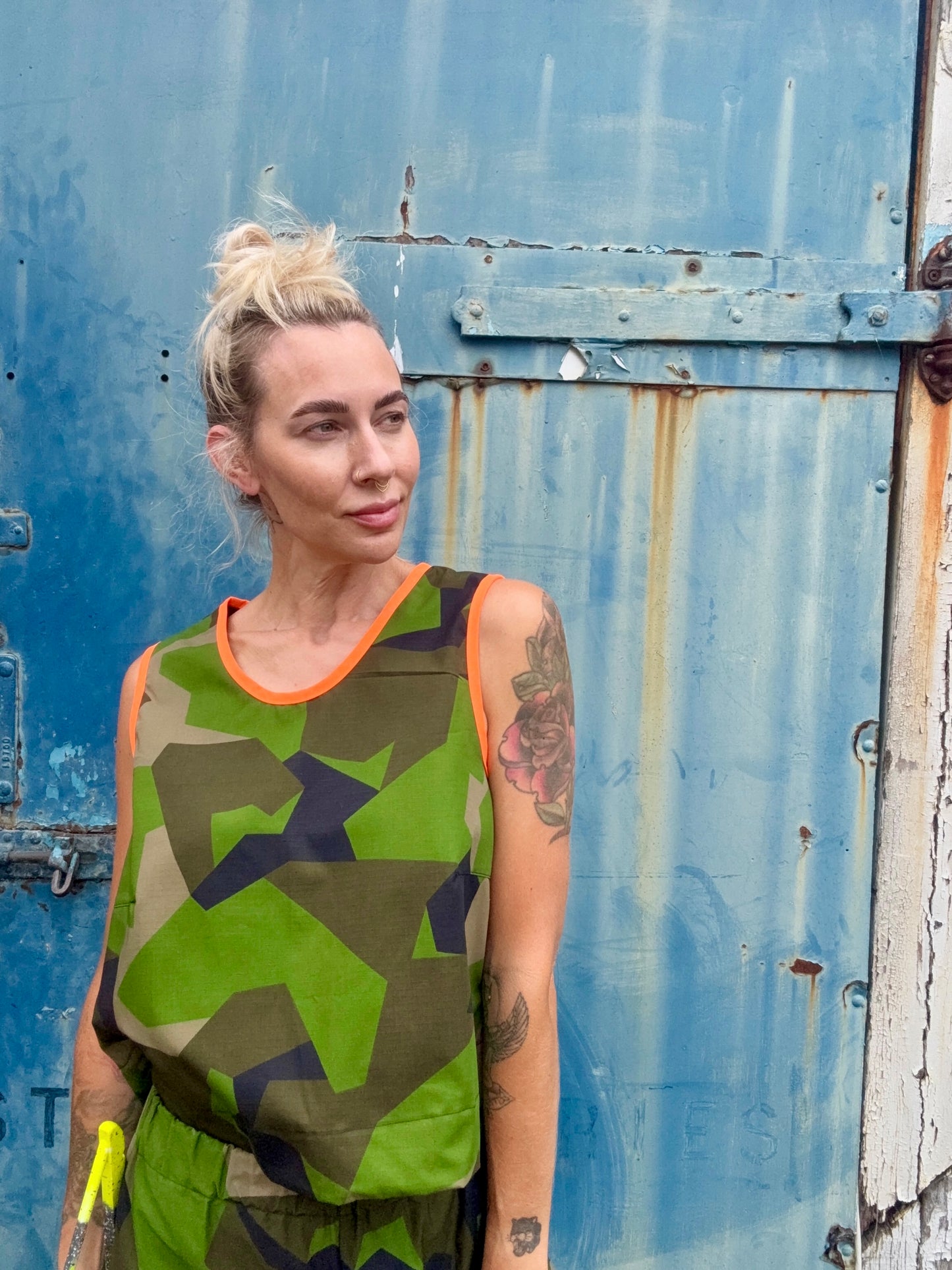 Sunny cropped vest top