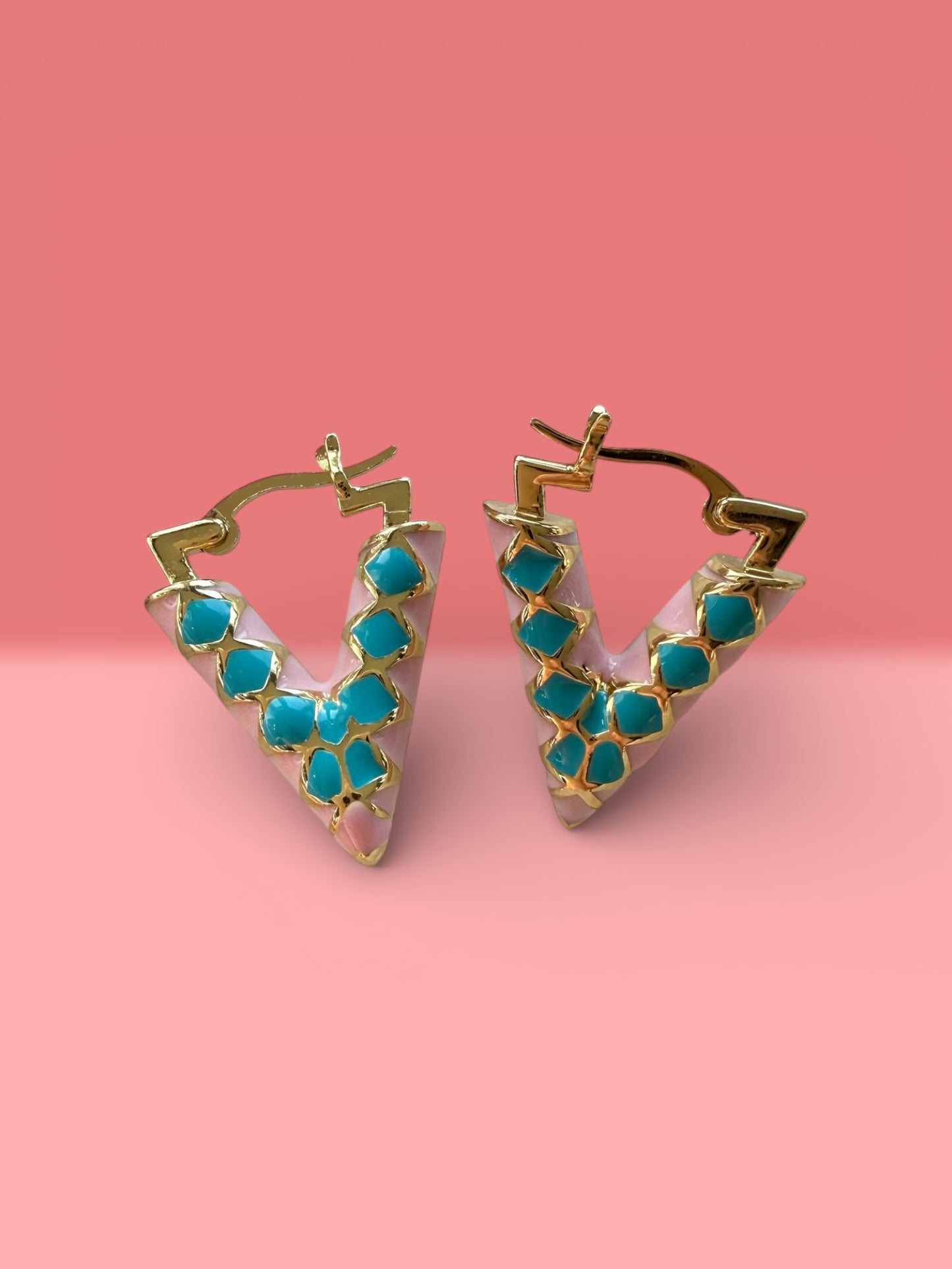 Brass earrings