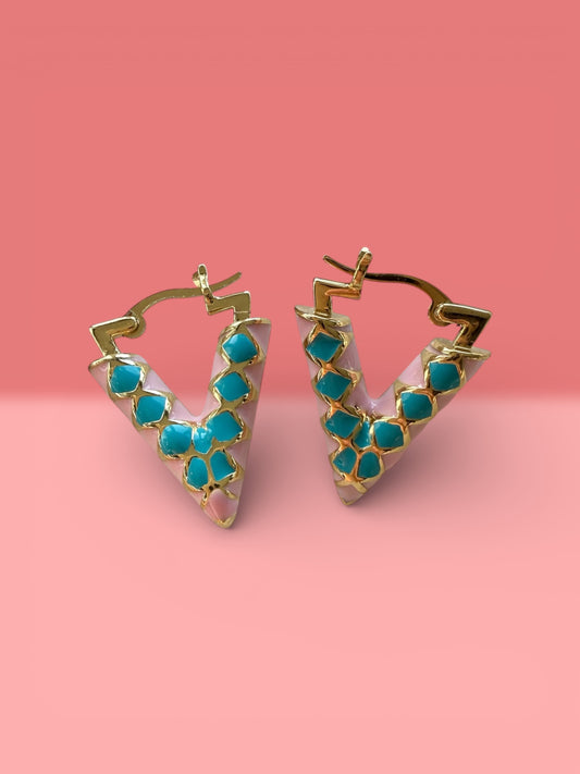Brass earrings