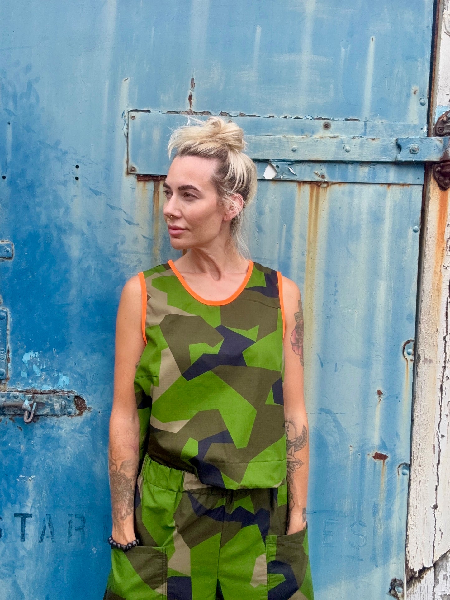 Sunny cropped vest top