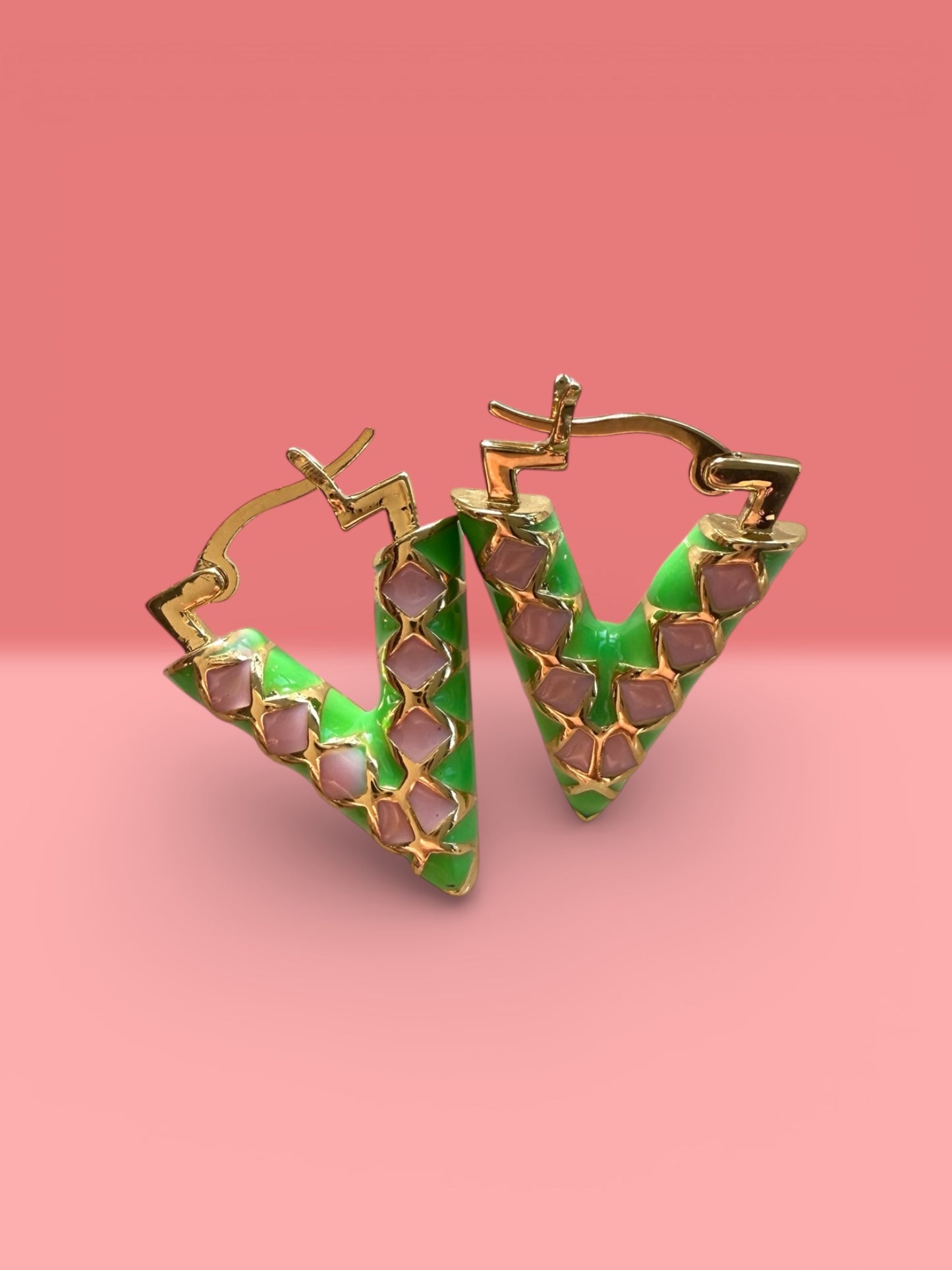 Brass earrings