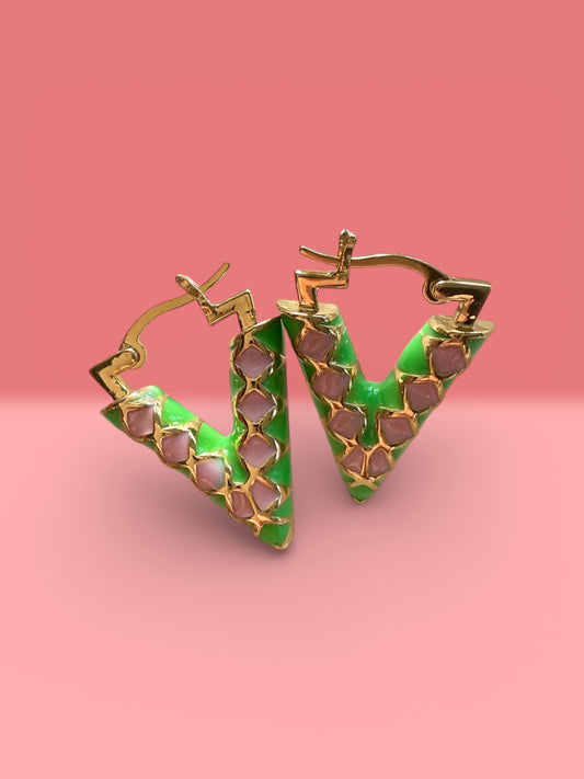 Brass earrings